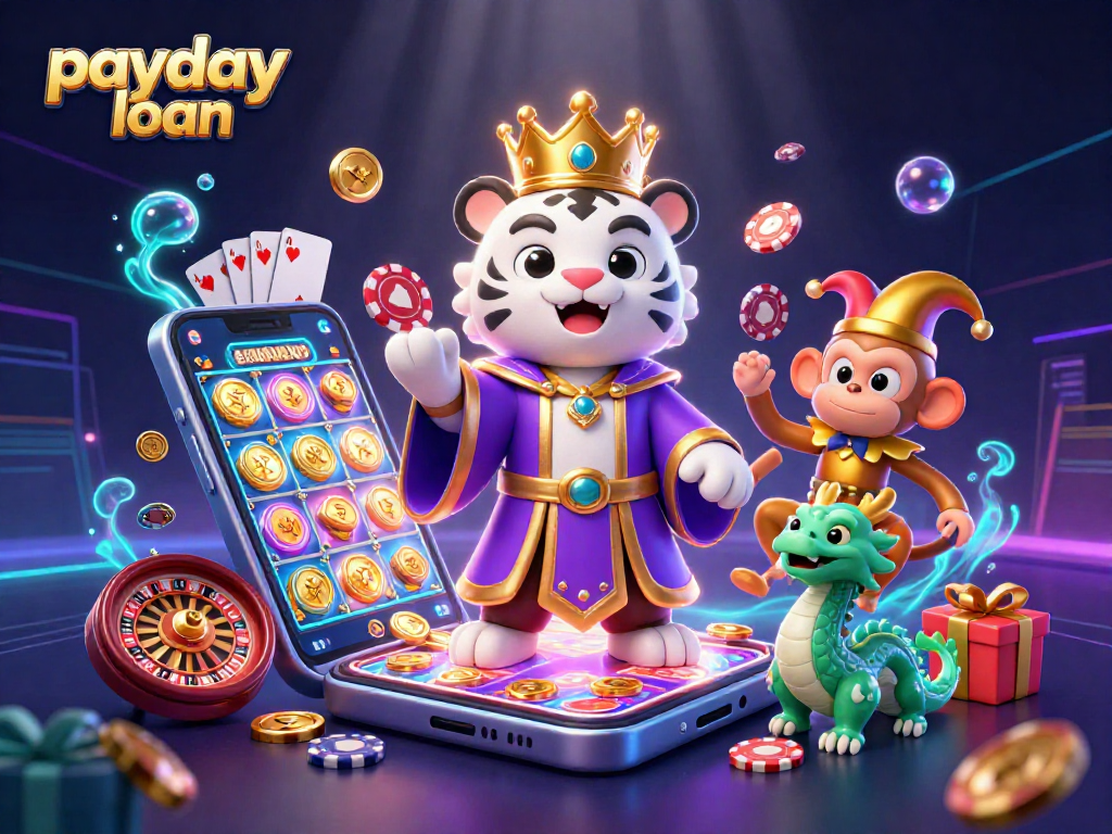 Enjoy a thrilling payday loan experience with vibrant casino characters and dynamic gaming elements