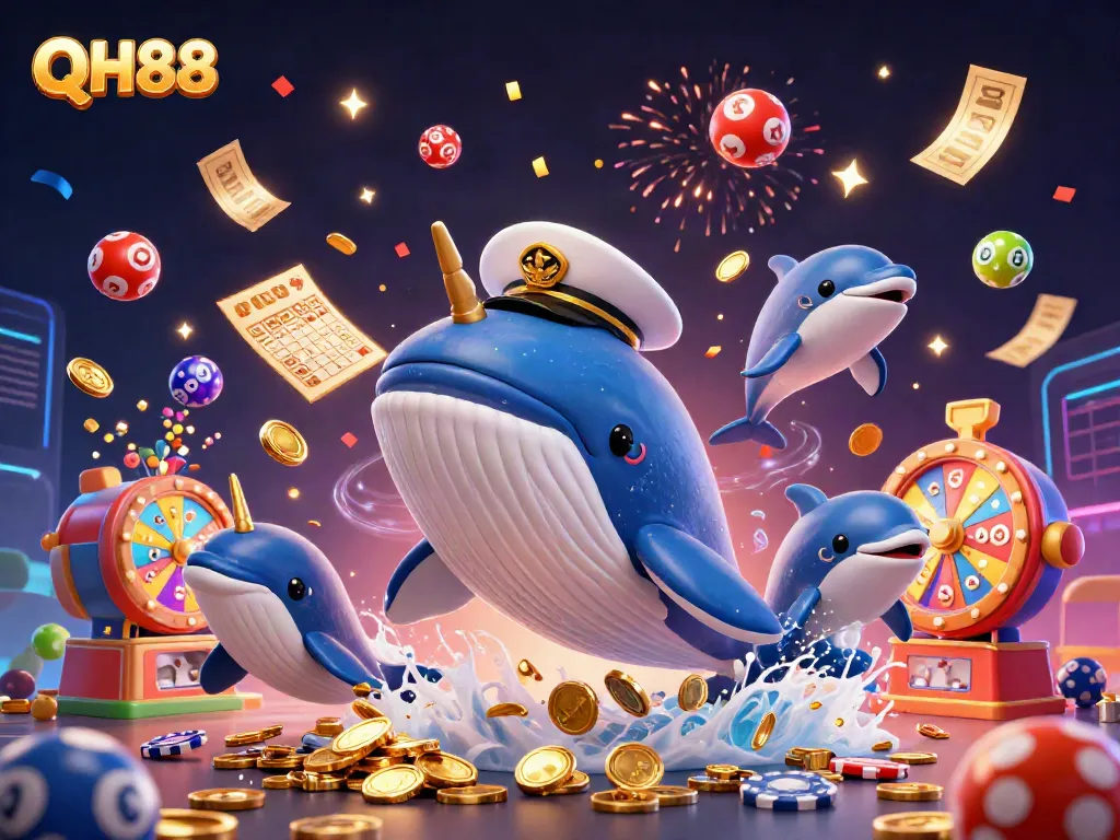 Experience QH88's exciting gaming scene with vibrant characters and dynamic elements.