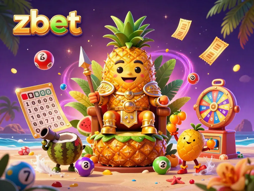 Engage in exciting gaming adventures at zbet with the vibrant golden pineapple king and dynamic casino elements.
