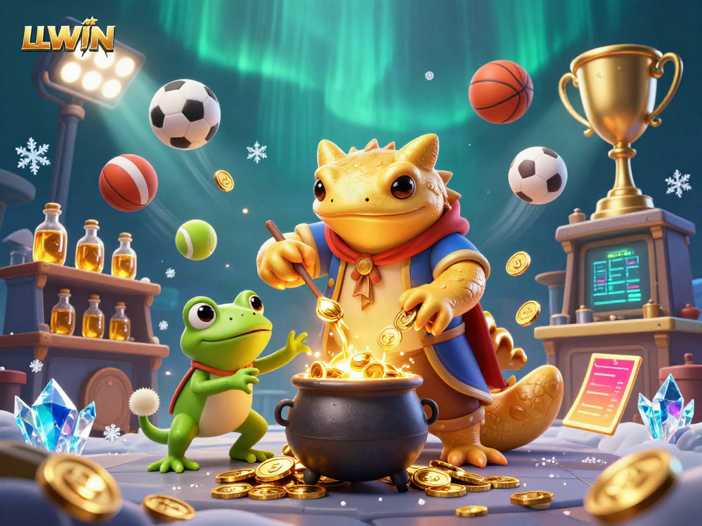 Experience the thrilling dynamic of LLWIN with enchanting alchemists and sports elements blending in excitement.